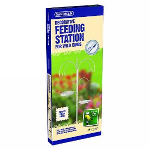 Decorative Feeding Station Painted Cream