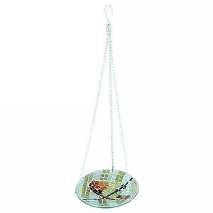 Decorative Robin Mosaic Hanging Bird Bath