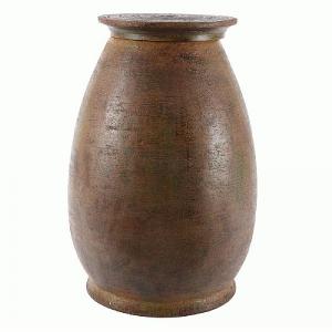 Jar Fountain Water Feature with LED Light - Brown