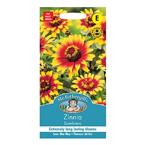 Mr Fothergills Zinnia Sombrero Seeds