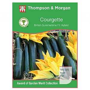 Thompson & Morgan Award of Garden Merit Courgette British Summertime F1 Hybrid