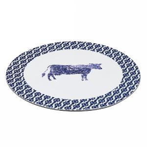 Master Class Artesa Porcelain Round Flat Cheese / Serving Platter