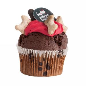 The Barking Bakery Carob Woofin with Pink Yoghurt Icing
