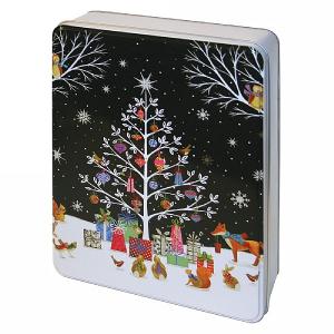 Embossed Woodland Biscuit Tin 300g