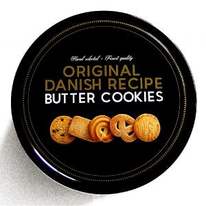 Becky's Black & Gold Butter Cookies Tin 454g