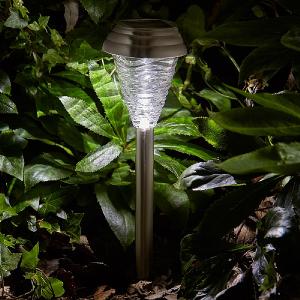 Smart Solar Mira Pagoda Stainless Steel Solar Stake Light