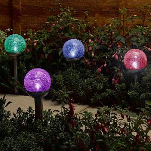Smart Solar Rainbow Nickel Stake Light