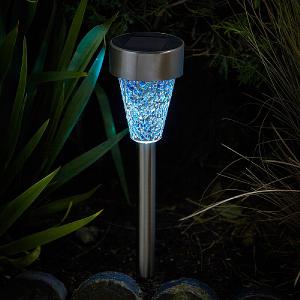 Smart Solar Majestic Nickel Stake Light