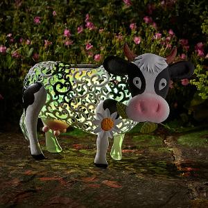 Smart Solar Silhouette Daisy Cow
