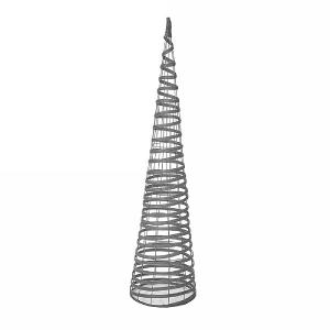 Gardman Rattan Effect Obelisk - Light Grey 1.5m