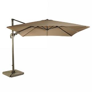 Bramblecrest Chichester 3m Square Parasol with Granite Quadrant Base