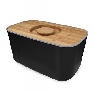 Joseph Joseph Steel Bread Bin Black
