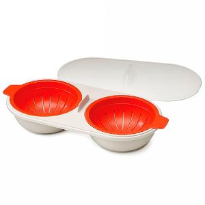 Joseph Joseph M-Cuisine Microwave Egg Poacher Stone/Orange