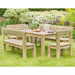 Zest 4 Leisure Philippa Table & Bench Set