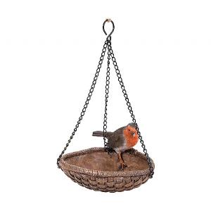 Vivid Arts Hanging Robin Heart Bird Feeder