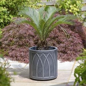Versailles Round Planter 32cm Pewter