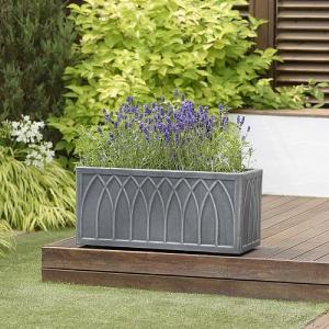Stewart Garden 70cm Versailles Trough - Pewter