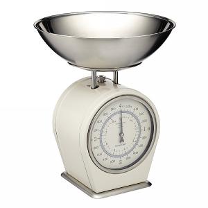 Living Nostalgia Mechanical Kitchen Scales - Antique Cream