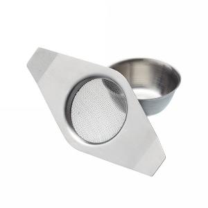 Le'Xpress Stainless Steel Double Handled Tea Strainer