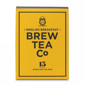 Brew Tea Company English Breakfast 15 Whole Leaf Tea Bags