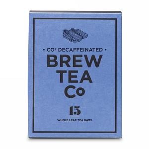 Brew Tea Company CO2 Decaffeinated 15 Whole Leaf Tea Bags