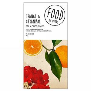 Webbs Orange & Geranium Milk Chocolate 90g