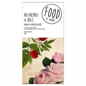Webbs Raspberry & Rose Milk Chocolate 90g
