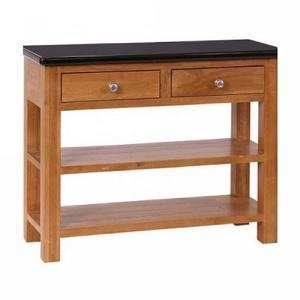Besp-Oak Chalked Oak & Light Grey Round Pedestal Table
