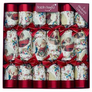 Robin Reed Victorian Santa 12" Christmas Crackers Pack of 6