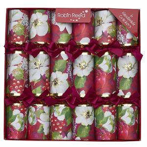 Robin Reed Rich Floral 12" Christmas Crackers Pack of 6