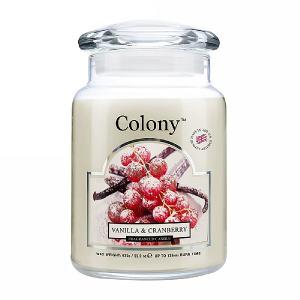 Colony Vanilla & Cranberry Large Jar Candle