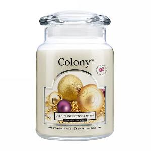 Colony Gold, Frankincense & Myrrh Large Jar Candle