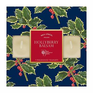 Wax Lyrical RHS Hollyberry Balsam Tealights Box of 9
