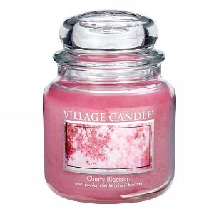 Village Candle Cherry Blossom Medium 16oz Jar Candle