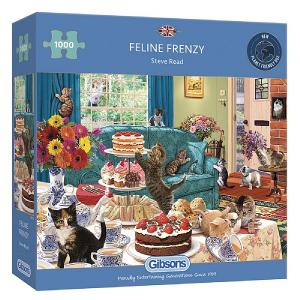 Gibsons Feline Frenzy 1000 Piece Jigsaw Puzzle