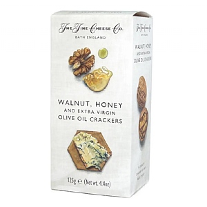 The Fine Cheese Co. Walnut, Honey & Extra Virgin Olive Oil Crackers 125g