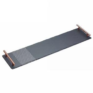 Artesa Etched Slate Long Serving Platter