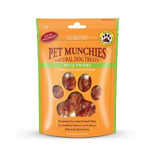 Pet Munchies Natural Duck Twists 80g