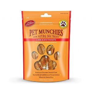 Pet Munchies Natural Chicken Twists 80g