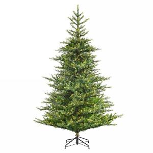 7ft Pre-Lit Grandis Fir Artificial Christmas Tree