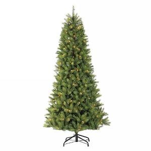 7.5ft Pre-Lit Kensington Slim Fir Artificial Christmas Tree