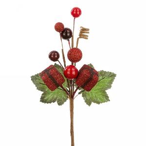 Glitter Parcel/Berry Pick 16cm