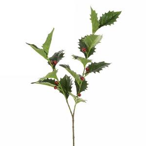 Green Holly Spray 72cm