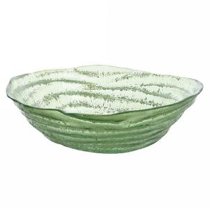 32cm Recycled Glass Bowl -Green