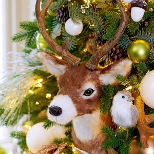 Faux Fur Reindeer Head