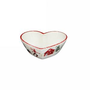 Gisela Graham Village Skater Ceramic Heart Dish