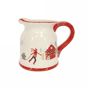 Gisela Graham Village Skater Ceramic Jug