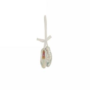 Gisela Graham Rainbow Iridescent Ballet Shoes Tree Decoration
