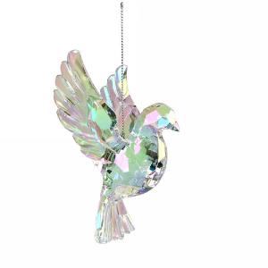 Gisela Graham Rainbow Iridescent Flying Dove Tree Decoration