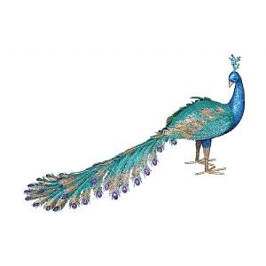Gisela Graham Standing Peacock Ornament